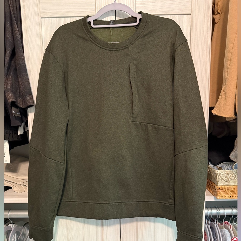 lululemon athletica Forest Green Crewneck Sweatshirt